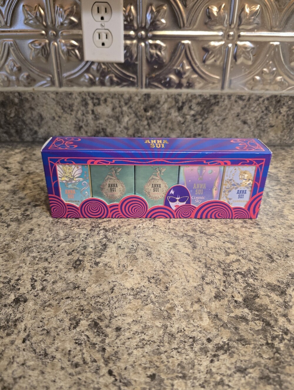 New 5 Piece Mini Set - ANNA SUI - Perfume Fantasia Mermaid Cosmic Secret EDT